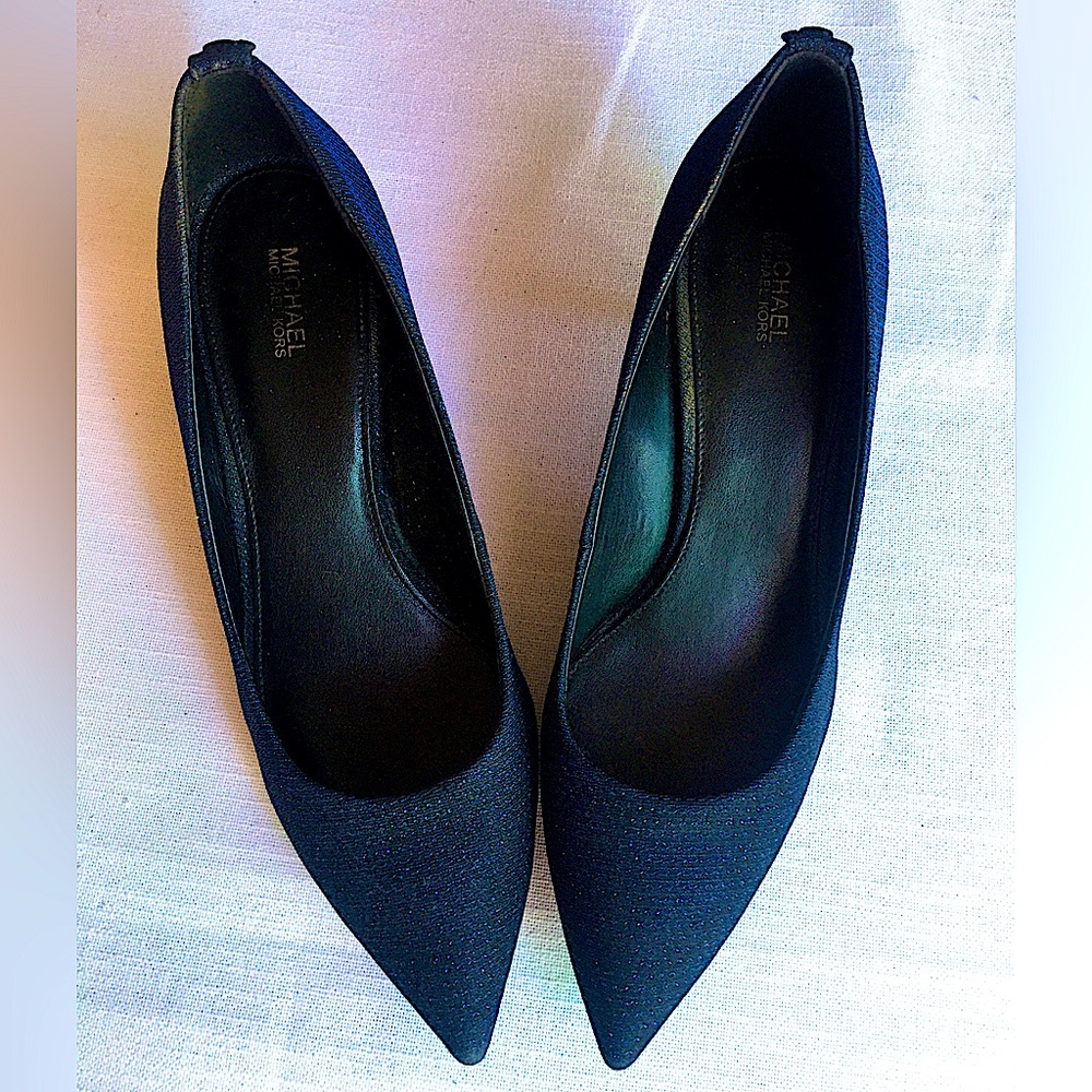 MICHAEL MICHAEL KORS Midnight Blue Sparkle Heels, 9M